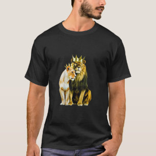 Camiseta Rey León Corona Reina Leona Corona TShirt83