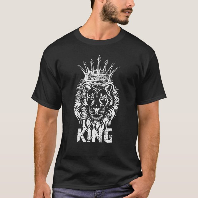 Camiseta Rey León De Los Animales Jefe Herscher Mighty (Anverso)
