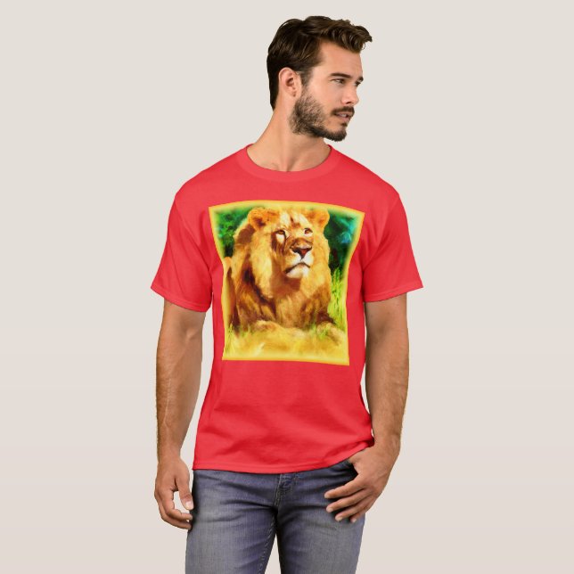 Camiseta Rey León En El Bosque. ¡Hazte con una en Zazzle (Anverso completo)