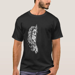 Camiseta Rey León Marido Amor Naturaleza animal salvaje Leo