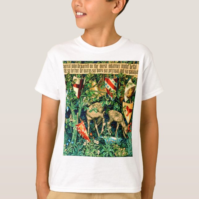 Camiseta Rey Medieval Arthur William Morris (Anverso)