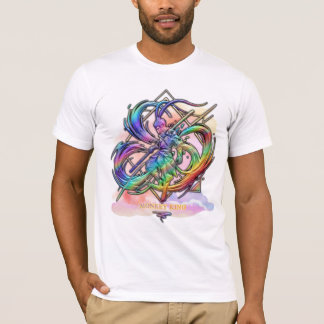 Camiseta Rey Mono Arcoíris Cresta Hexa