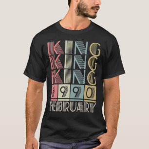Camiseta Rey nacido en FEBRERO 1990