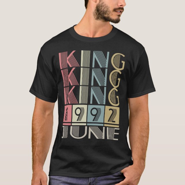 Camiseta Rey nacido en junio de 1992 (Anverso)