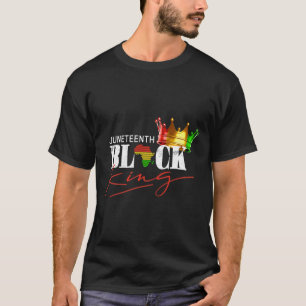 Camiseta Rey negro de Juneteenth hombres afroamericanos niñ