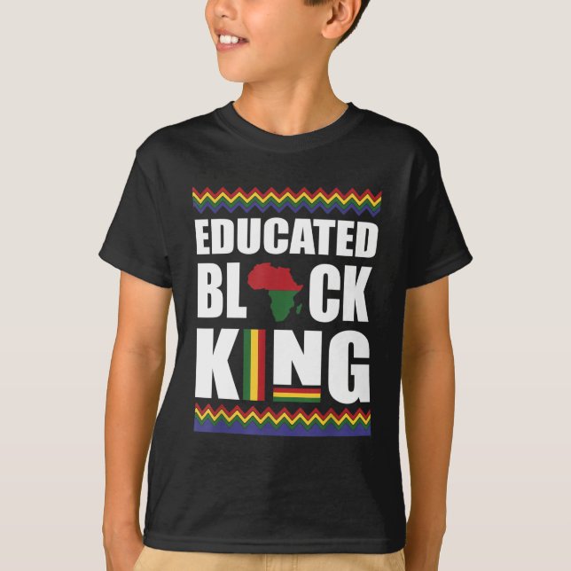 Camiseta Rey negro educado Mes de Historia Negra (Anverso)