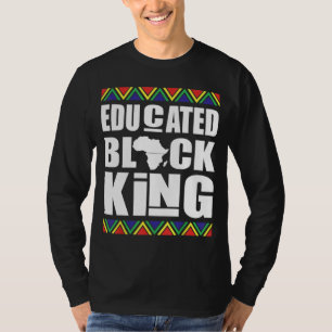 Camiseta Rey negro educado Mes de historia Negra