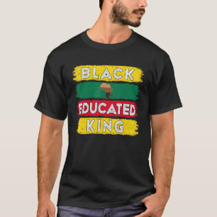 Camiseta Rey negro educado negro afroamericano H negro