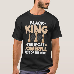 Camiseta Rey Negro La pieza más poderosa en los hombres del