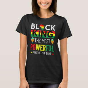 Camiseta Rey Negro La pieza más poderosa en los hombres del