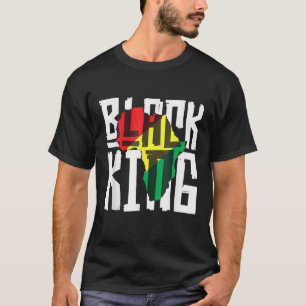 Camiseta Rey Negro para hombres hombres Historia Mes de Áfr