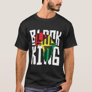 Camiseta Rey Negro para hombres hombres Historia Mes de Áfr