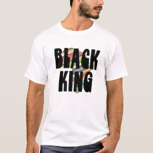 Camiseta Rey Negro para hombres hombres Historia Mes de Áfr