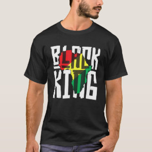 Camiseta Rey Negro para hombres hombres Historia Mes de Áfr