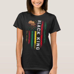 Camiseta Rey negro para hombres hombres historia mes viaje