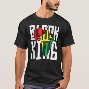 Camiseta Rey Negro Para Los Niños Hombres Mes de Historia N