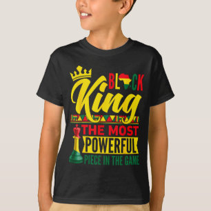 Camiseta Rey Negro Pieza Más Poderosa En El Juego Historia 