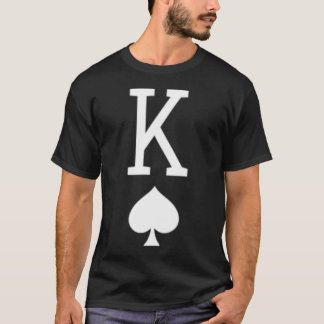 Camiseta Rey Negro Y Blanco De Espadas Juego De Cartas