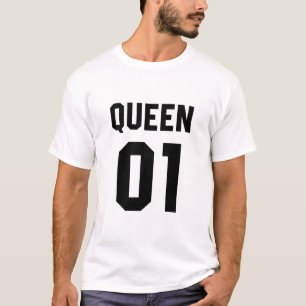 Camiseta Rey negro y reina 01