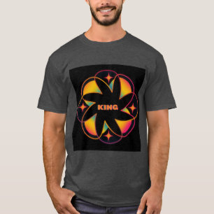 Camiseta Rey Nombre Adulto Gris Carbón