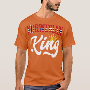 Camiseta Rey noruego Noruega Bandera noruega