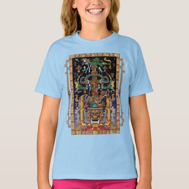 Camiseta Rey Pakal, astronauta maya (Anverso)
