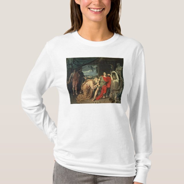 Camiseta Rey Priam que pide a Aquiles vuelta de (Anverso)