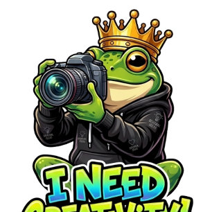Camiseta Rey Rana de Fotografía - Necesito Creatividad