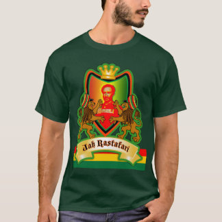 Camiseta Rey Rastafari Crest de Jah