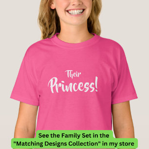 Camiseta Rey Reina, Príncipe, su Princesa Familia Matanza