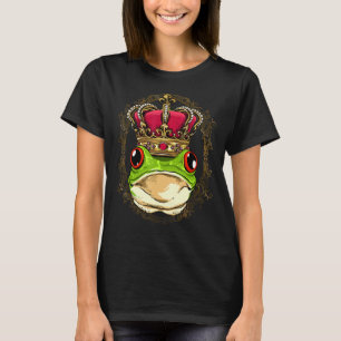 Camiseta Rey Reina Rana Tejido Princesa Anfibio Animal De
