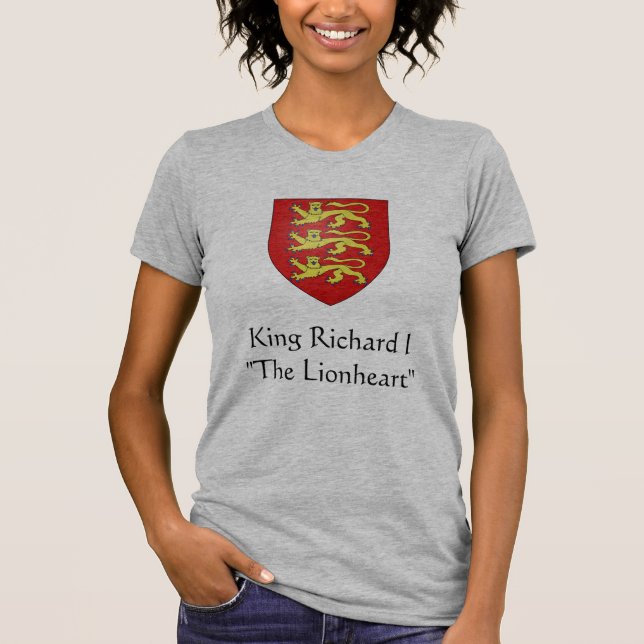 Camiseta Rey Richard I " el Lionheart " (Anverso)