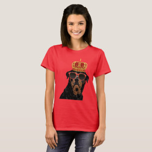Camiseta Rey Rottweiler de la vida del gamberro para los