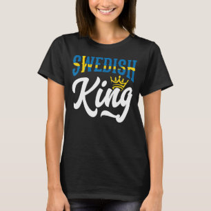 Camiseta Rey sueco Suecia Suecia Bandera sueca