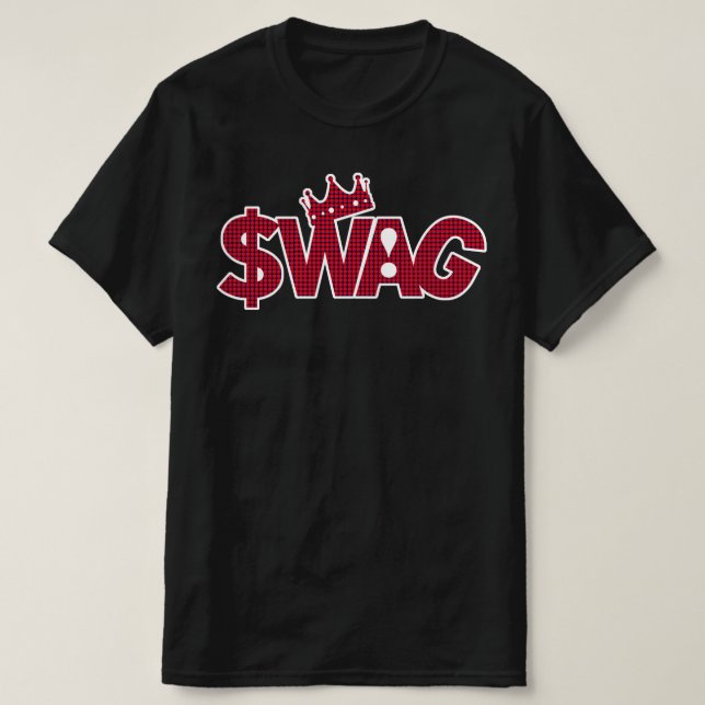 Camiseta ¡Rey Superestrella del Swag!  (Diseño del anverso)