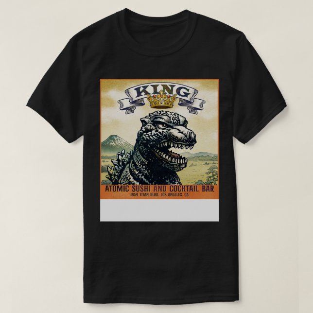 Camiseta Rey Sushi Atómico (Diseño del anverso)