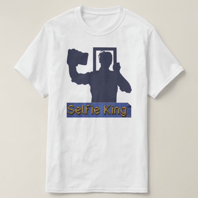 Camiseta Rey T-Shirt de Selfie (Diseño del anverso)