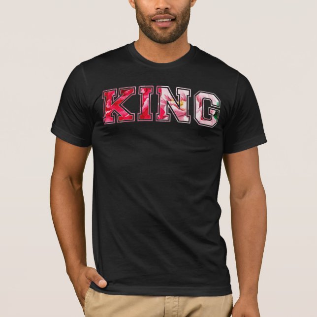 Camiseta Rey texto graffiti estilo letra (Anverso)