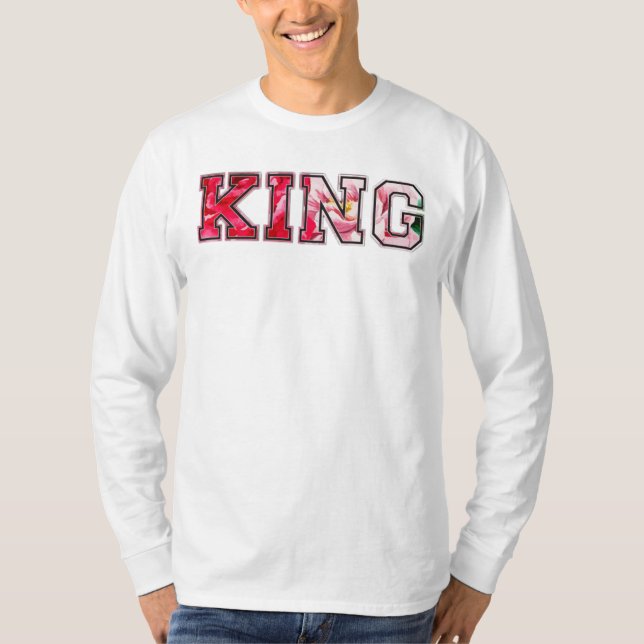 Camiseta Rey texto graffiti estilo letra (Anverso)