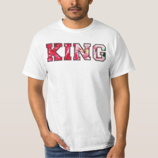 Camiseta Rey texto graffiti estilo letra