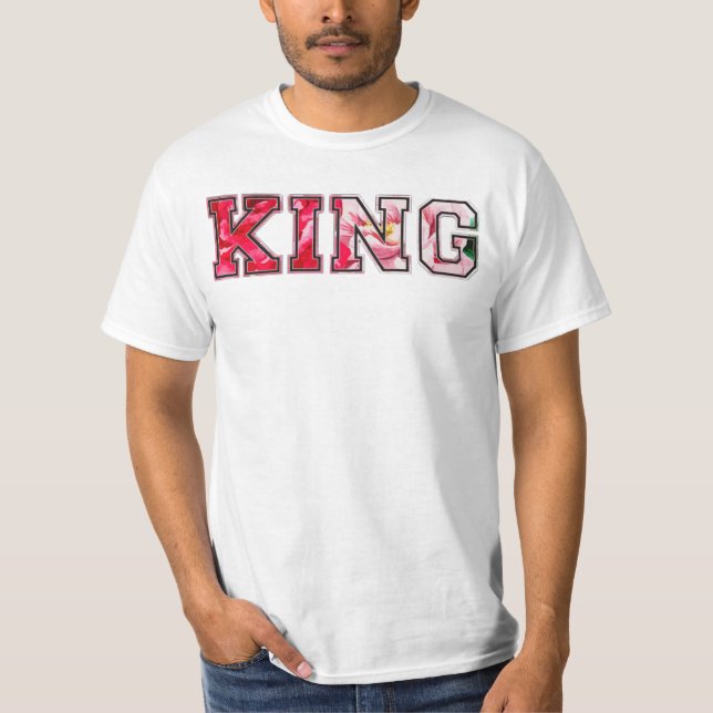 Camiseta Rey texto graffiti estilo letra (Anverso)