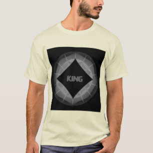 Camiseta Rey Texto Nombre Elegante Hombres Guapos Mujeres