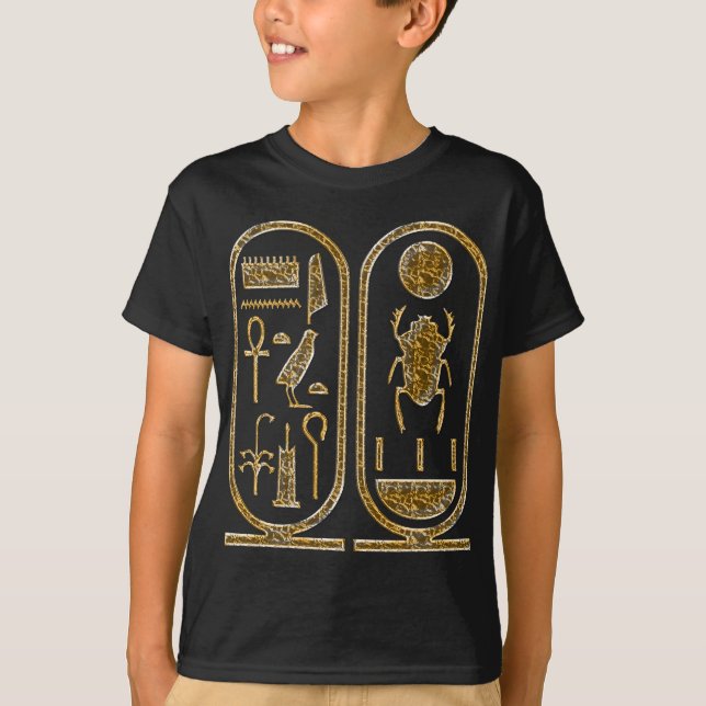Camiseta Rey Tut Hieroglyphics (Anverso)