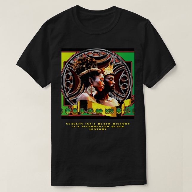 Camiseta Rey y Reina de África (Diseño del anverso)