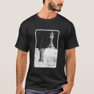 Camiseta Rey y torre negra Weis ajedrez