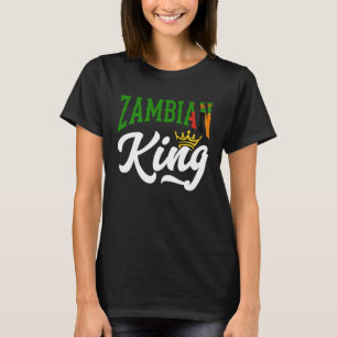 Camiseta Rey zambiano Zambia Bandera zambiana