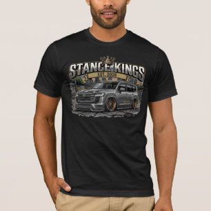 Camiseta Reyes de la Postura SUV de Lujo Aplastada Gráfica