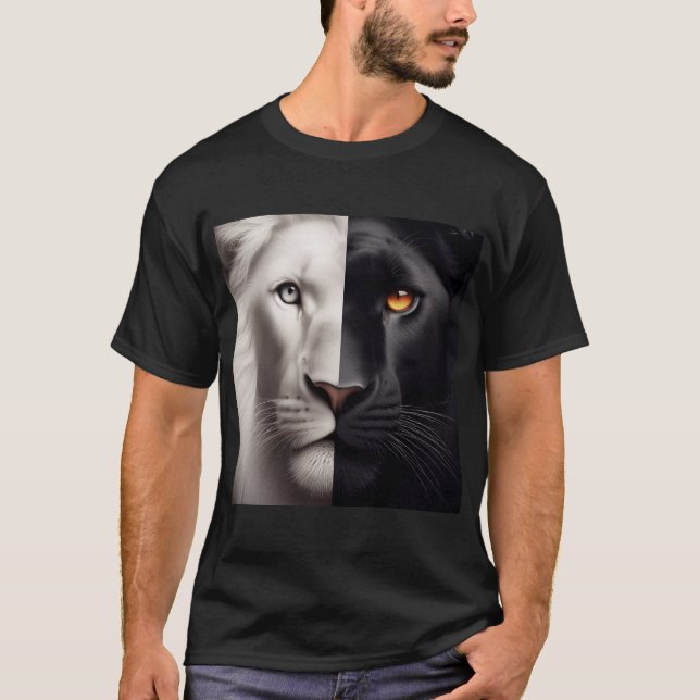 Camiseta Reyes duales: La línea de combate y el león (Anverso)