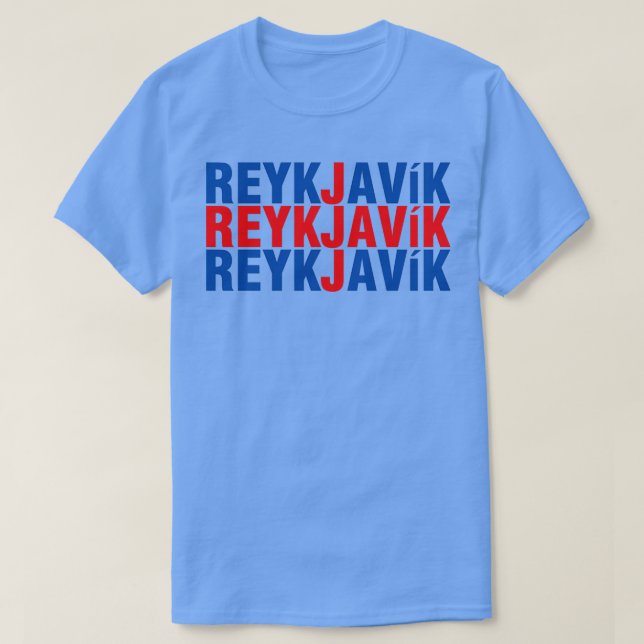 Camiseta Reykjavik borg iceland (Diseño del anverso)