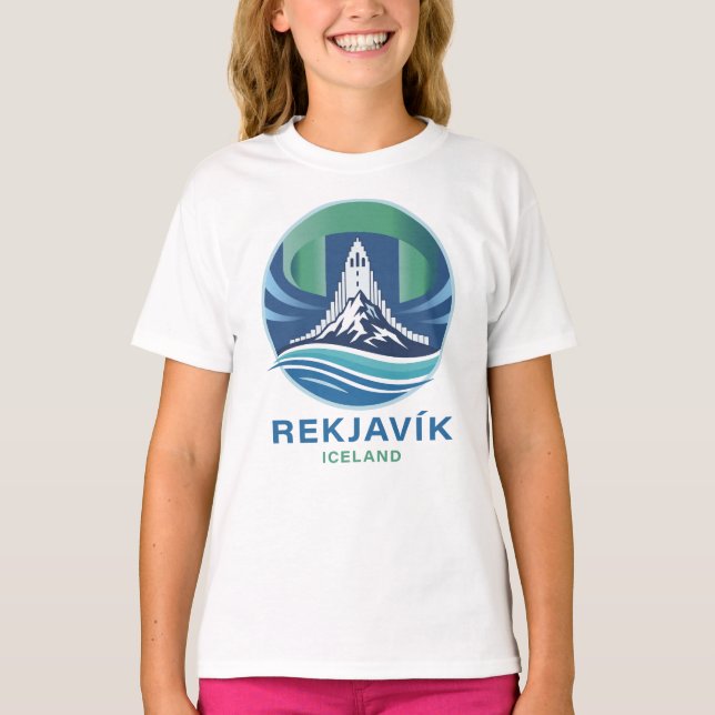 Camiseta Reykjavik Iceland Europe (Anverso)